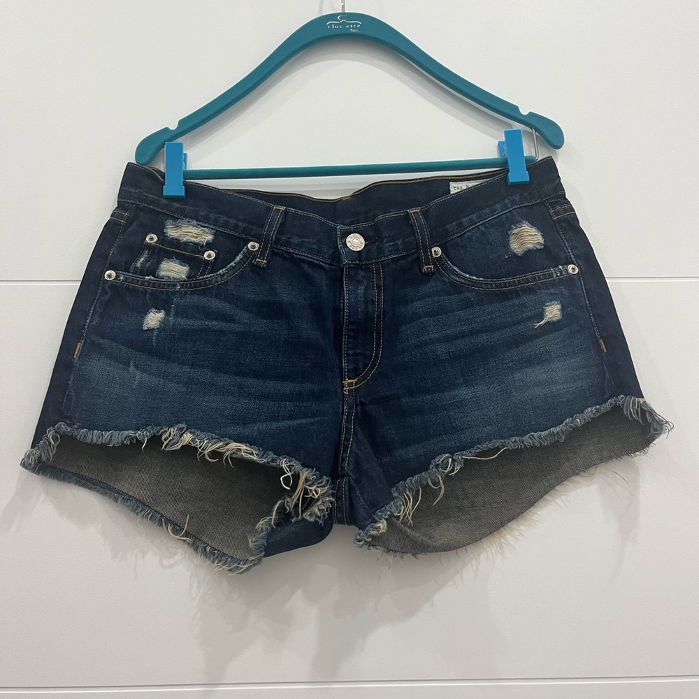 rag & bone Doris Distressed Jean Shorts